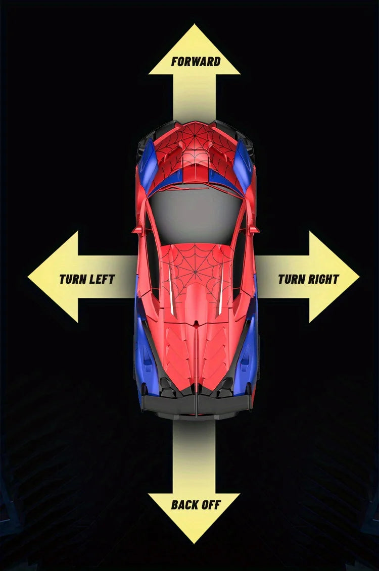 1:18 RC Transforming Car Robot Toy, LED Lights, 2.4GHz Drift Racing Vehicle, One-Button Transform, Rechargeable, 360° Rotation