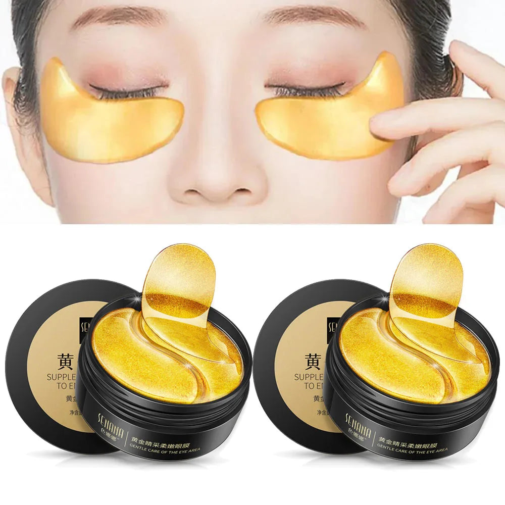 Skincare Products 24K Gold Hyaluronic Acid Eye Mask Remove Dark Eye Circles Collagen Eye Patches Korean Face Care Product
