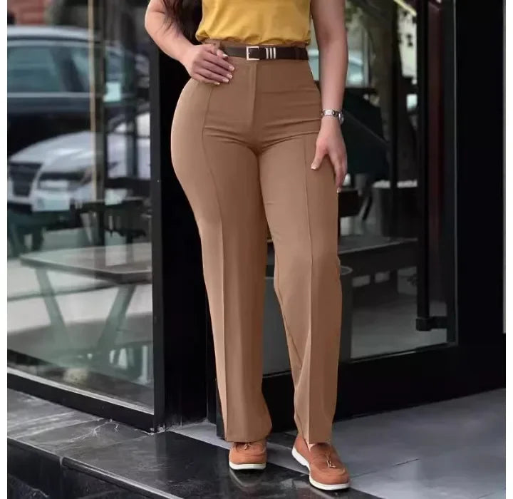 Pants Women Clothing New 2024 Autumn Elegant Cute Style Fresh and Sweet Collage Pants High Waisted Casual Trousers Streetwear