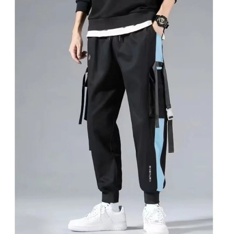 Men's new pants, men's Korean style trendy loose fitting student ins nine point chic casual workwear pants, trendy brand ankle b