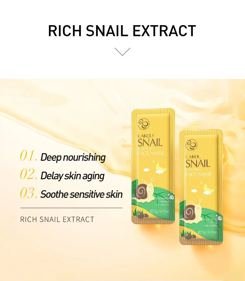 LAIKOU 7pcs Moisturizing Facial Mask Anti Wrinkle Firming Hydrating Sleeping Face Masks Face Mask Beauty Korean Skin Care