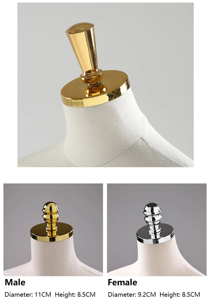 Female Male & Kids Electroplated Head Cover Mannequin Caps Accessories For Mannequins Props