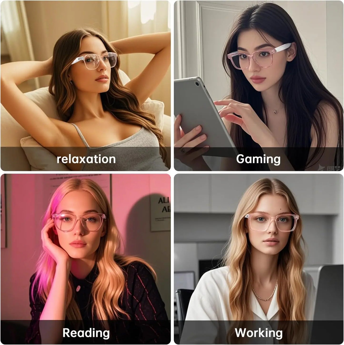 Smart Glasses for Men Women Color-changing Blue Light Lenses Bluetooth 5.3 Audio Intelligent Touch HD Calls HI-FI Sound Quality