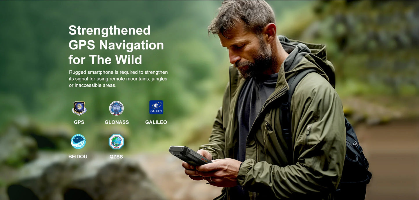 FOSSiBOT F106 PRO 4G Rugged Smartphone Android 14 15GB(8+7GB Extended) 256GB ROM 12000mAh 48MP 30W 6.58 Inch FHD+ Cellphone NFC