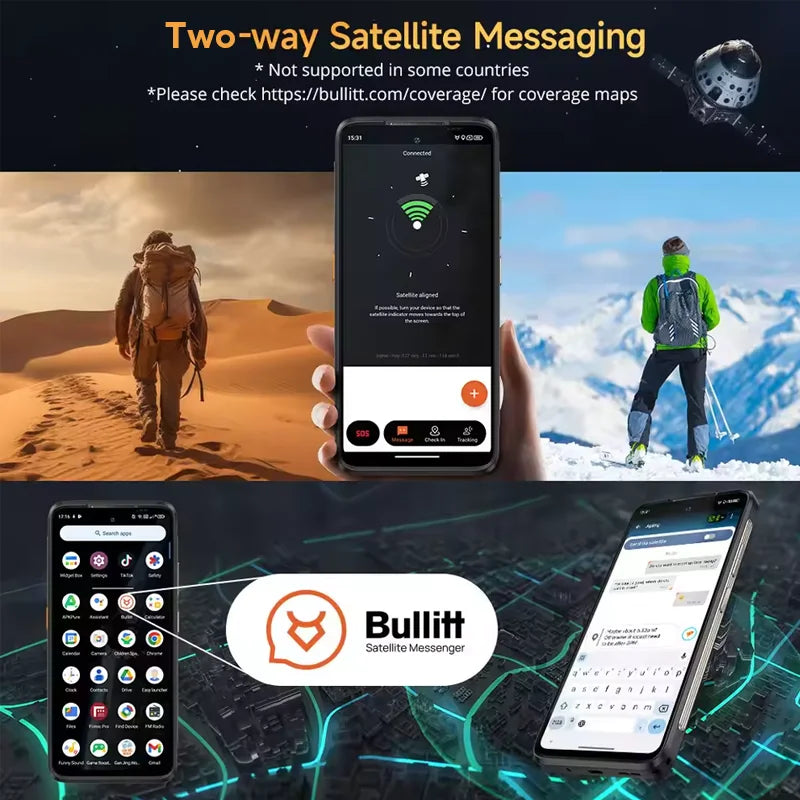 Ulefone Armor 23 Ultra 5G Rugged Phone Satellite Message 120W Smartphone 64MP Night Camera 24GB+512GB NFC Android 13Mobile Phone