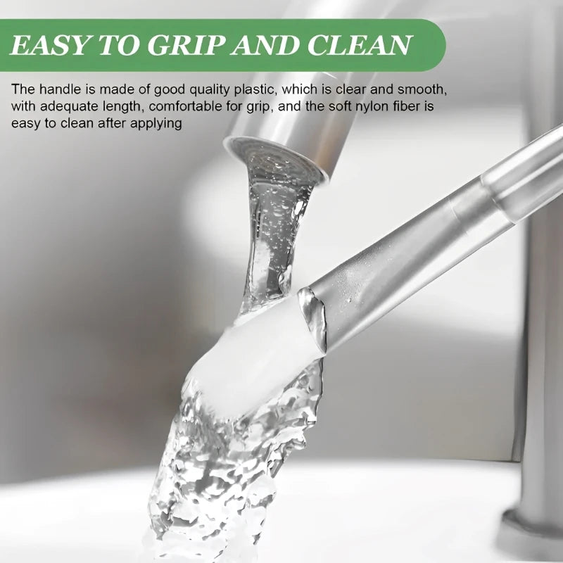 12/6/2pcs Facial Mask Brushes Set Face-Mask Applicator Soft Facial Application Brush with Clear Plastic Handle for Skin Care