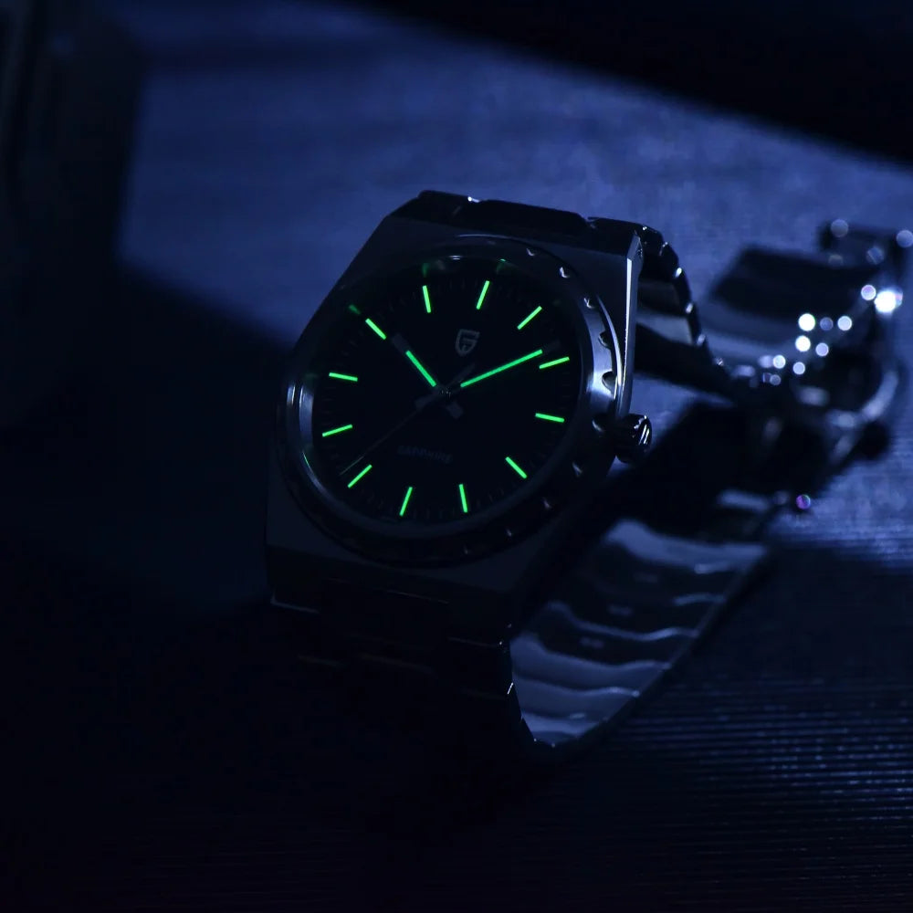 PAGANI DESIGN 2025 New Thin 7mm Fashion Men Quartz Watch V2 Stainless Steel Sapphire 10Bar Waterproof C3 reloj hombre