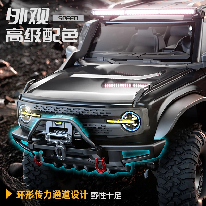 RC Car 1/10 HB RTR Remote Control Vehicle 2.4G Full Proportional Rock Crawler LED Light 4WD Off-Road Climbing Truck Toys Gifts