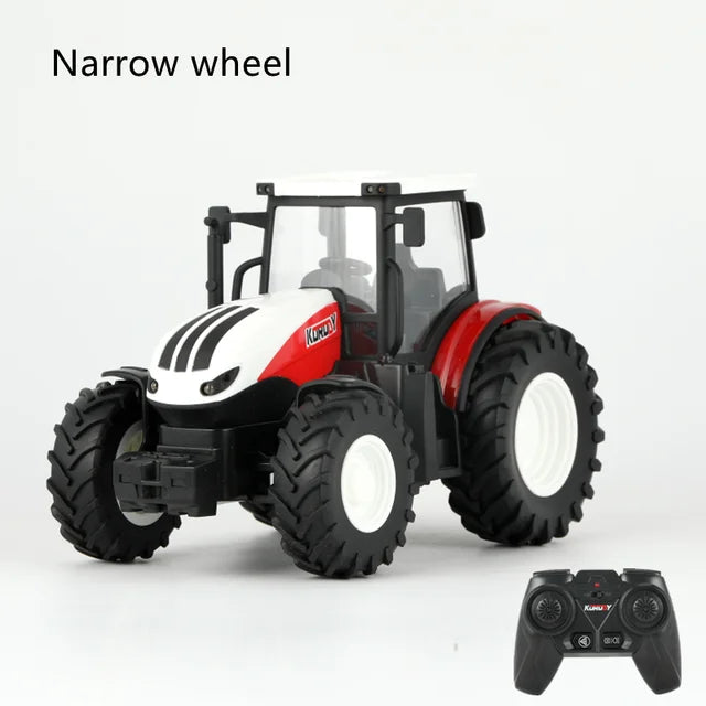 RC Farm Tractors Car 1/24 Radio Controlled Cars and Trucks 2.4G with Light Simulated Engineering Truck Model Toys for Children