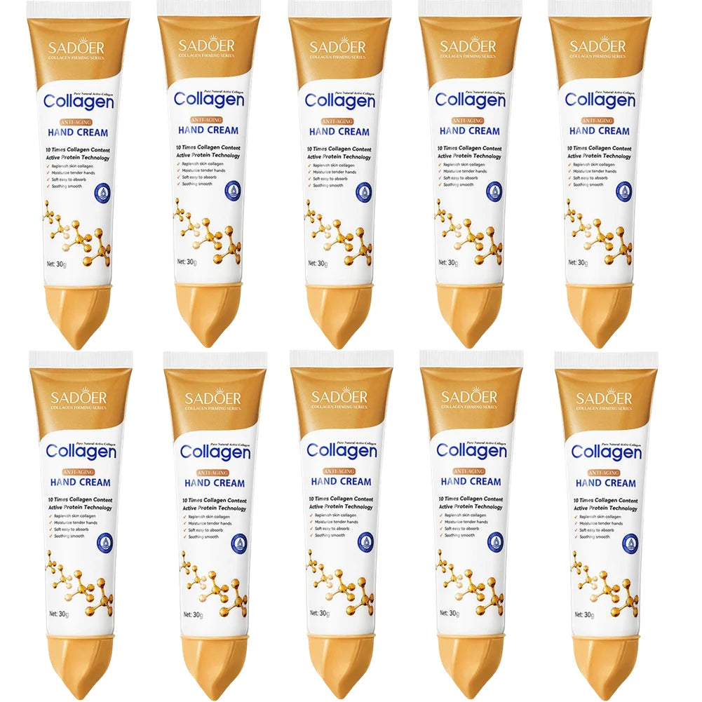 SADOER Collagen Hand Cream Hands Skin Friming skincare Moisturizing Brightening Hydrating Hands Creams Hand Skin Care Products