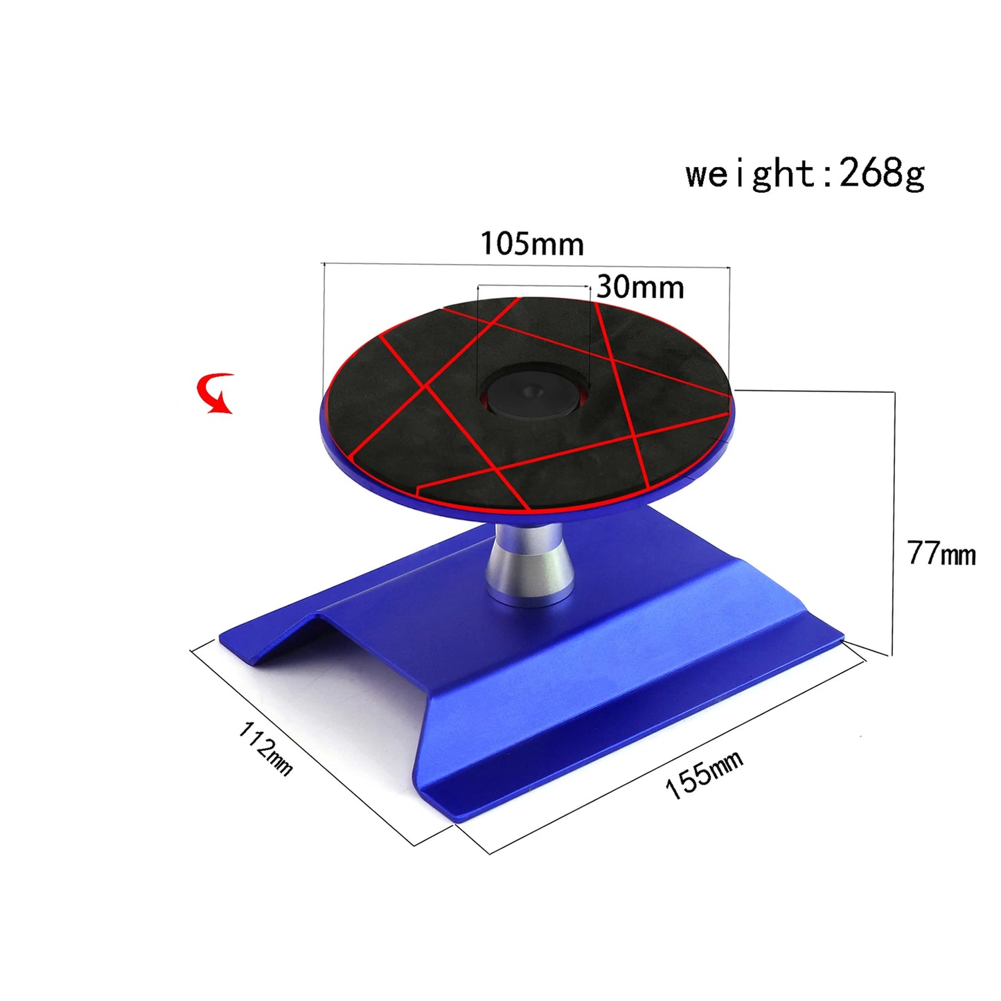 RC Car Work Stand Aluminum Repair Workstation 360 Degree for for 1/8 1/10 1/12 Scale Cars Trucks Buggies