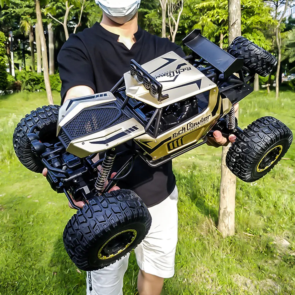1/8 Large Rock Crawler RC Car 4×4 All Terrain RC Truck High -Speed RTR Alloy Off-Road Remote Control Car Children Toy Model