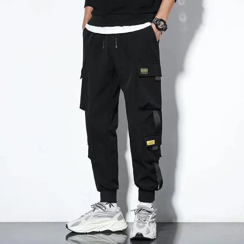 Men's Casual Trousers Cargo Wear Sportswear Military Tactics Multi-Pocket Camouflage Forest Run Outdoor Stretch Slim Fit Corset