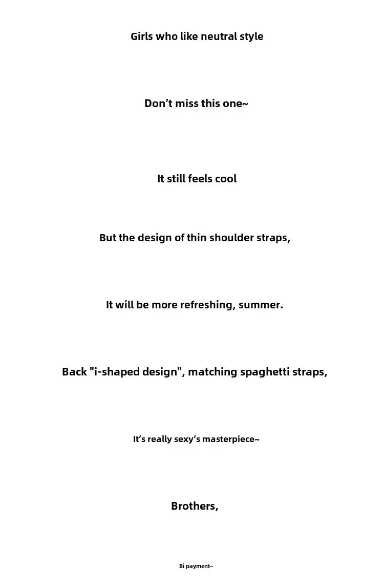 European Style Screw Thread Fitness Tank Top Women's Inner Wear Summer Outer Wear Fine Shoulder Strap Work Shirt Polyester Fiber