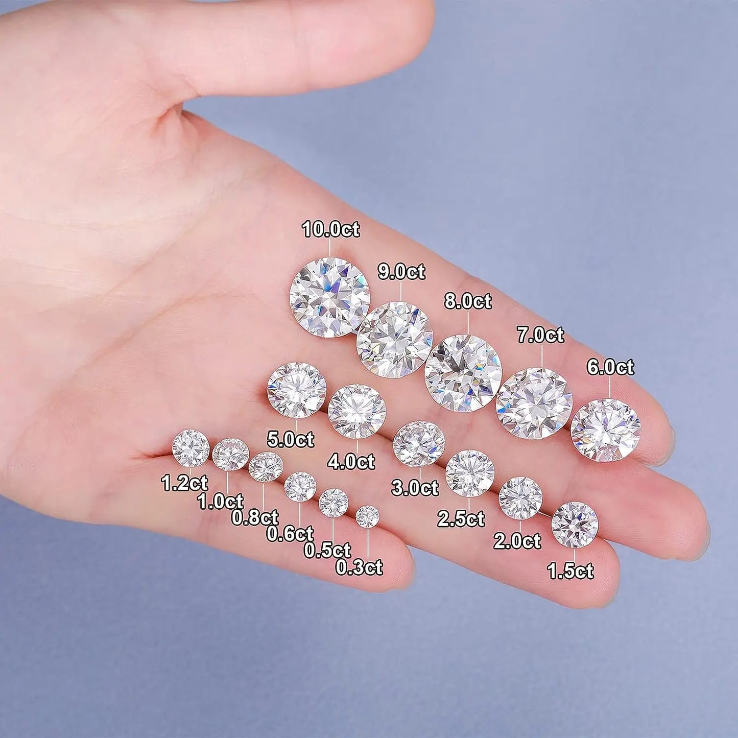 Premium D Color Moissanite Stone with GRA Certificate 0.1-10.0ct Moissanita Loose Gemstones Pass Diamond Tester Wholesale Prices