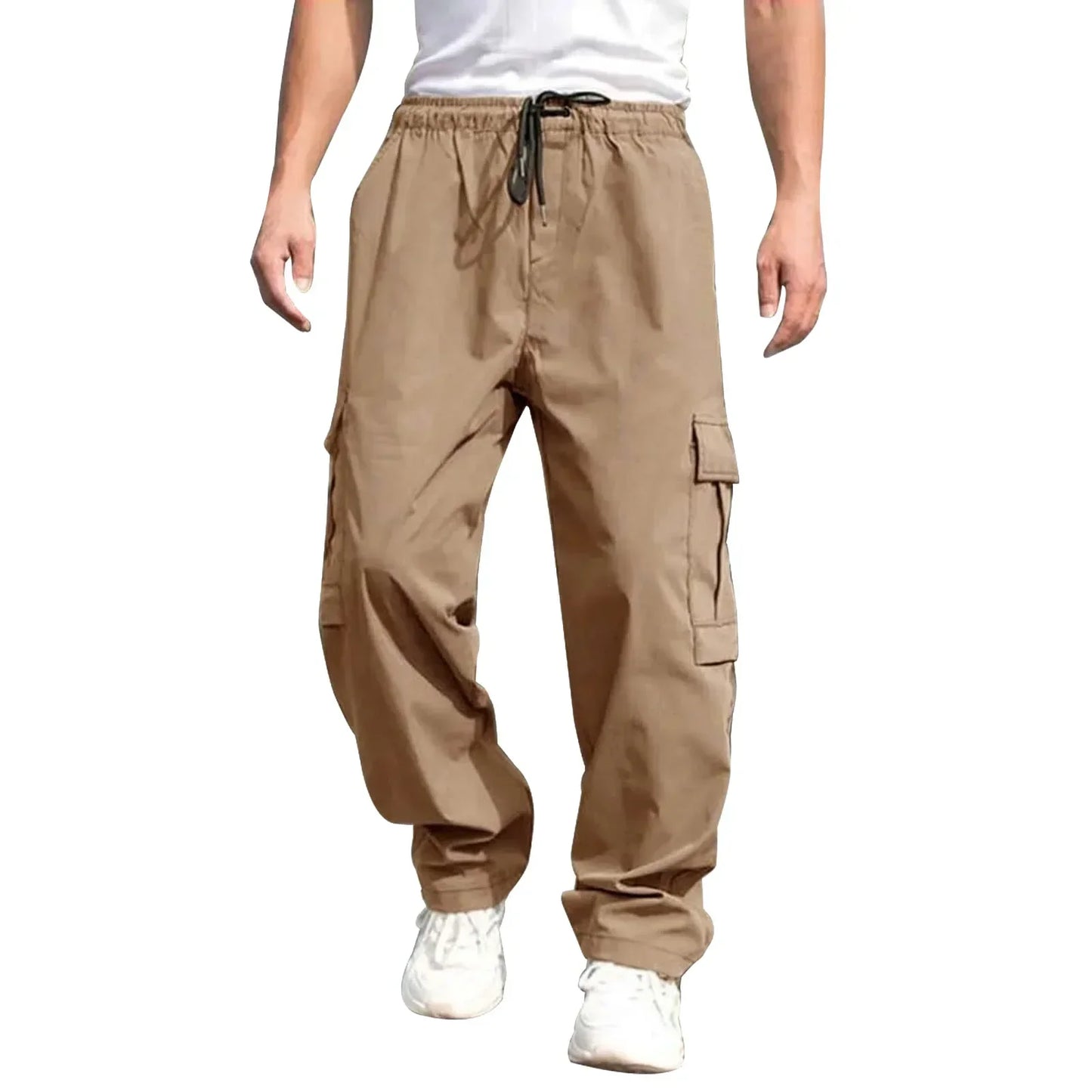 New Summer Men's Loose Fit Straight Leg Casual Pants - European & American Style Youth Fashion" cargo pants mens pants