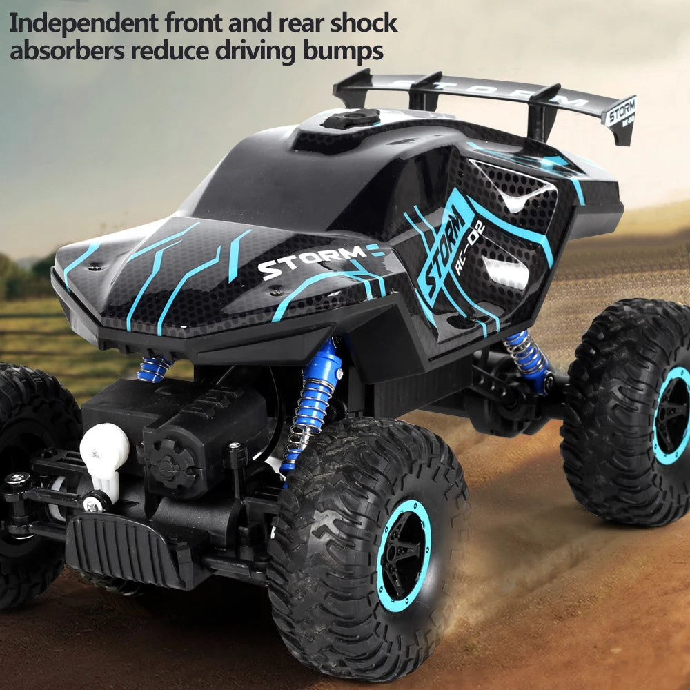 1:16 RC Car 2.4G Four Wheel Drive High-Speed Remote Control Drift Racing Car With LED Lights 4WD RC Car Model Toys for Boys Kid