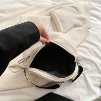 PU Large Capacity Money Backpack with Adjustable Strap - Zipper Closure Bag, Crossbody Messenger Purse for, Shopping & Everyday Use, Durable Casual Handbag (Solid Color, Fits books, Laptop, Cash)