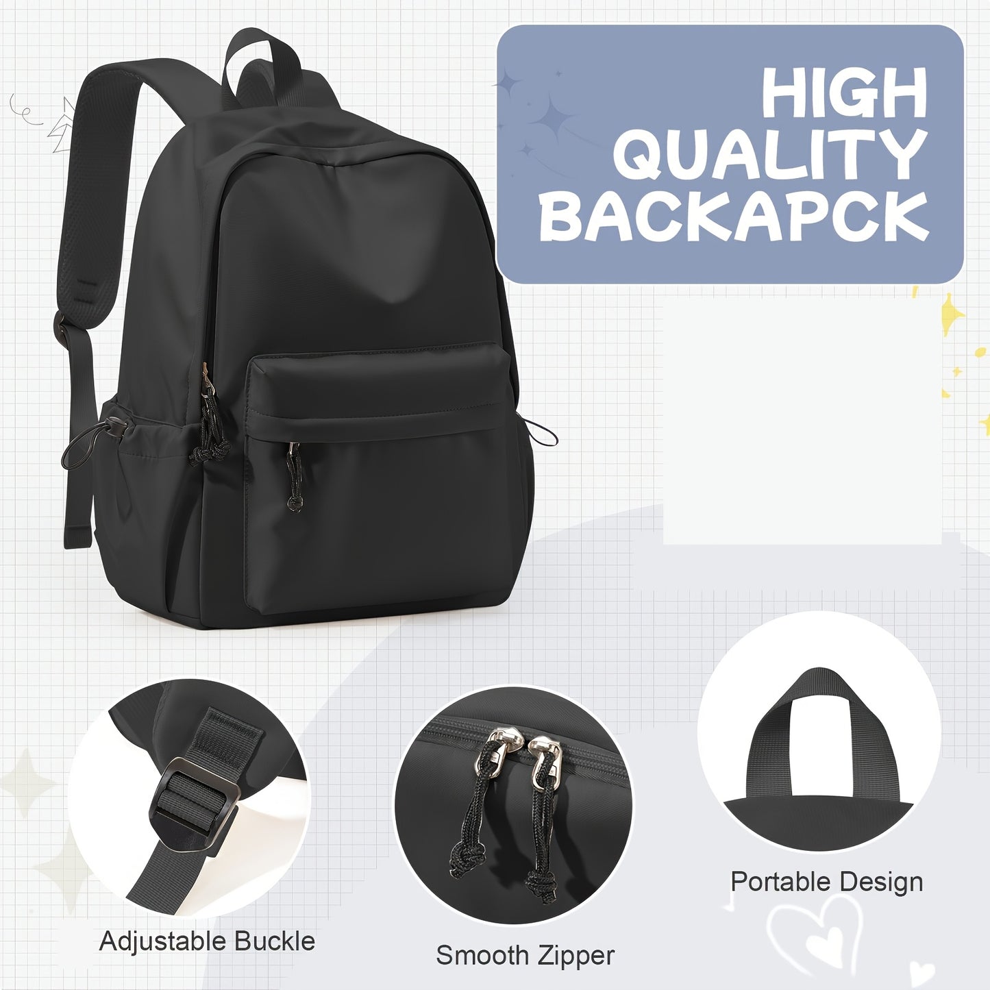 Lightweight Casual Laptop Backpack For For Men And Women, School Book Bag For College