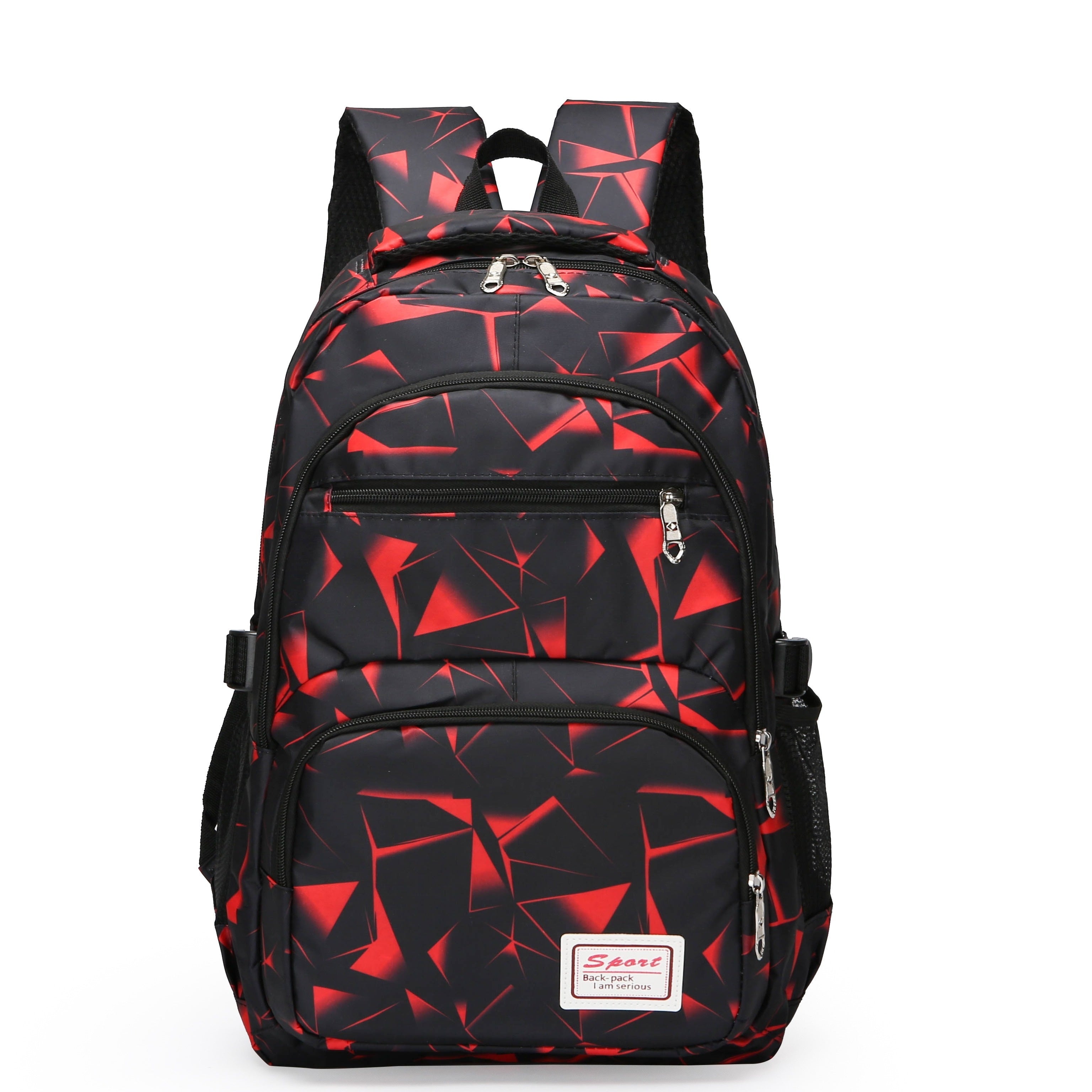 Large Capacity Colorblock Backpack - Stylish Casual Schoolbag for Travel, School, and Daily Use - Durable, Water-Resistant, and Spacious with Multiple Pockets for Organization