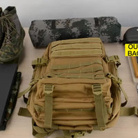 Outdoor Backpack Large 3 Day Pack Molle Bag Backpack Bug Out Bag Hiking Treeking Rucksack