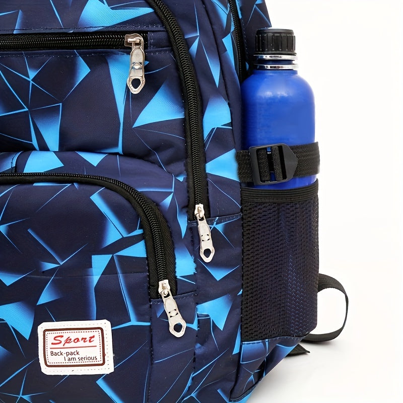 Large Capacity Colorblock Backpack - Stylish Casual Schoolbag for Travel, School, and Daily Use - Durable, Water-Resistant, and Spacious with Multiple Pockets for Organization