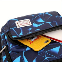 Large Capacity Colorblock Backpack - Stylish Casual Schoolbag for Travel, School, and Daily Use - Durable, Water-Resistant, and Spacious with Multiple Pockets for Organization