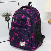 Large Capacity Colorblock Backpack - Stylish Casual Schoolbag for Travel, School, and Daily Use - Durable, Water-Resistant, and Spacious with Multiple Pockets for Organization