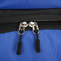 90L High-Capacity Travel Backpack - Durable Polyester, Blue with Black Accents, Plaid Pattern, Adjustable Chest Strap, Multiple Pockets for Outdoor Adventures, Camping & Hiking, Backpack for Travel