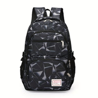 Large Capacity Colorblock Backpack - Stylish Casual Schoolbag for Travel, School, and Daily Use - Durable, Water-Resistant, and Spacious with Multiple Pockets for Organization