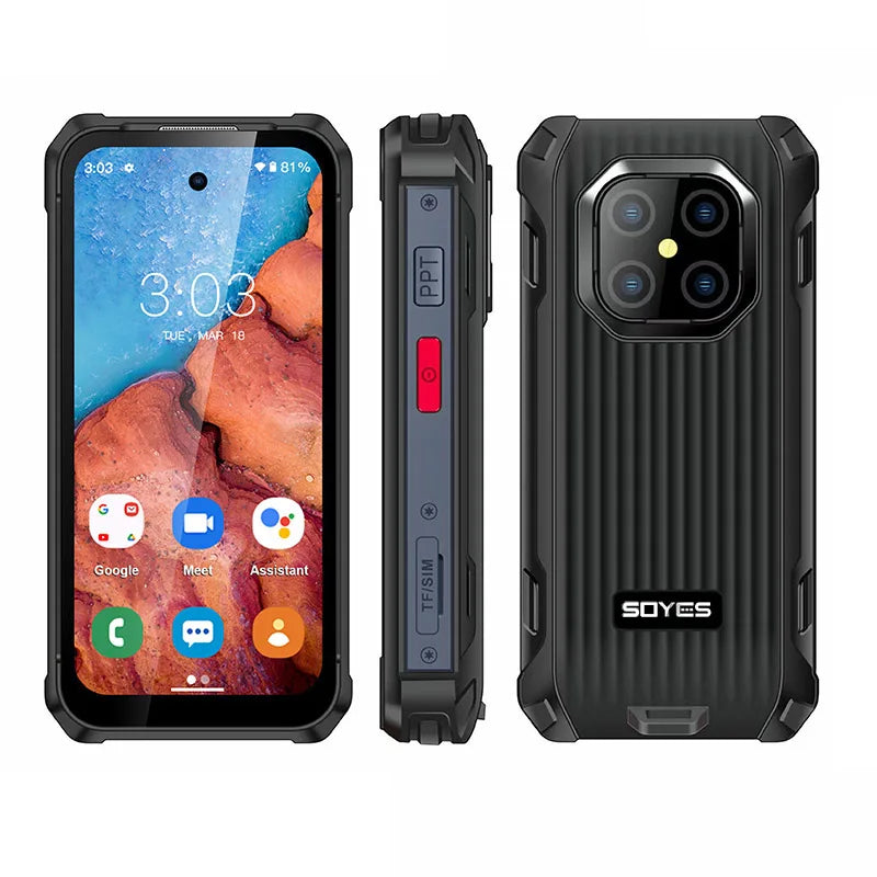 SOYES MAXo MINI Rugged Phone Waterproof 6GB+128GB Mobile Phone 3000mAh Flashlight PTT/SOS 3.88 Inch Small Smartphone Android 12