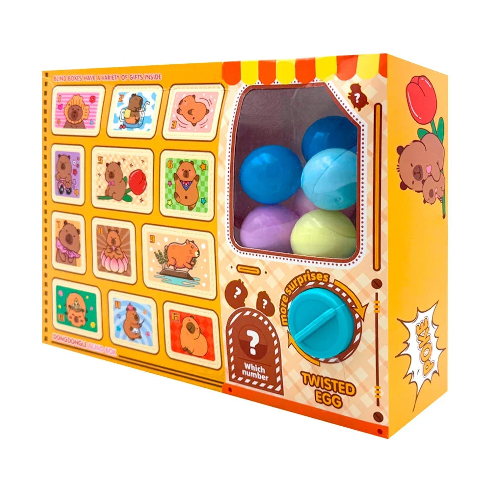 [GD] 1pc Interactive raffle toy case with children's surprise toys and capybara theme, variety of models /