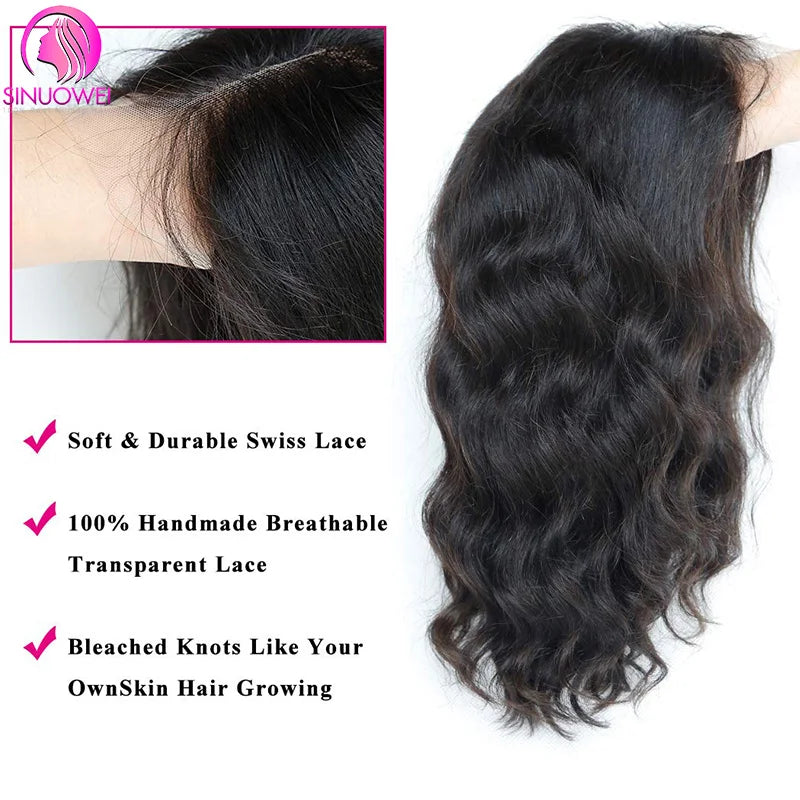 Body Wave Short Bob Wigs Human Hair 13x4 Transparent Lace Front Wig Brazilian Human Hair Body wave 4x4Lace Closure Wig For Women