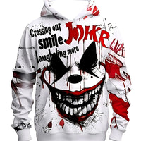 New Arrival Personality Hoodies Joker Printed Pullover Men Women Casual Oversized Hooded Sweatshirts Cool Hoodie