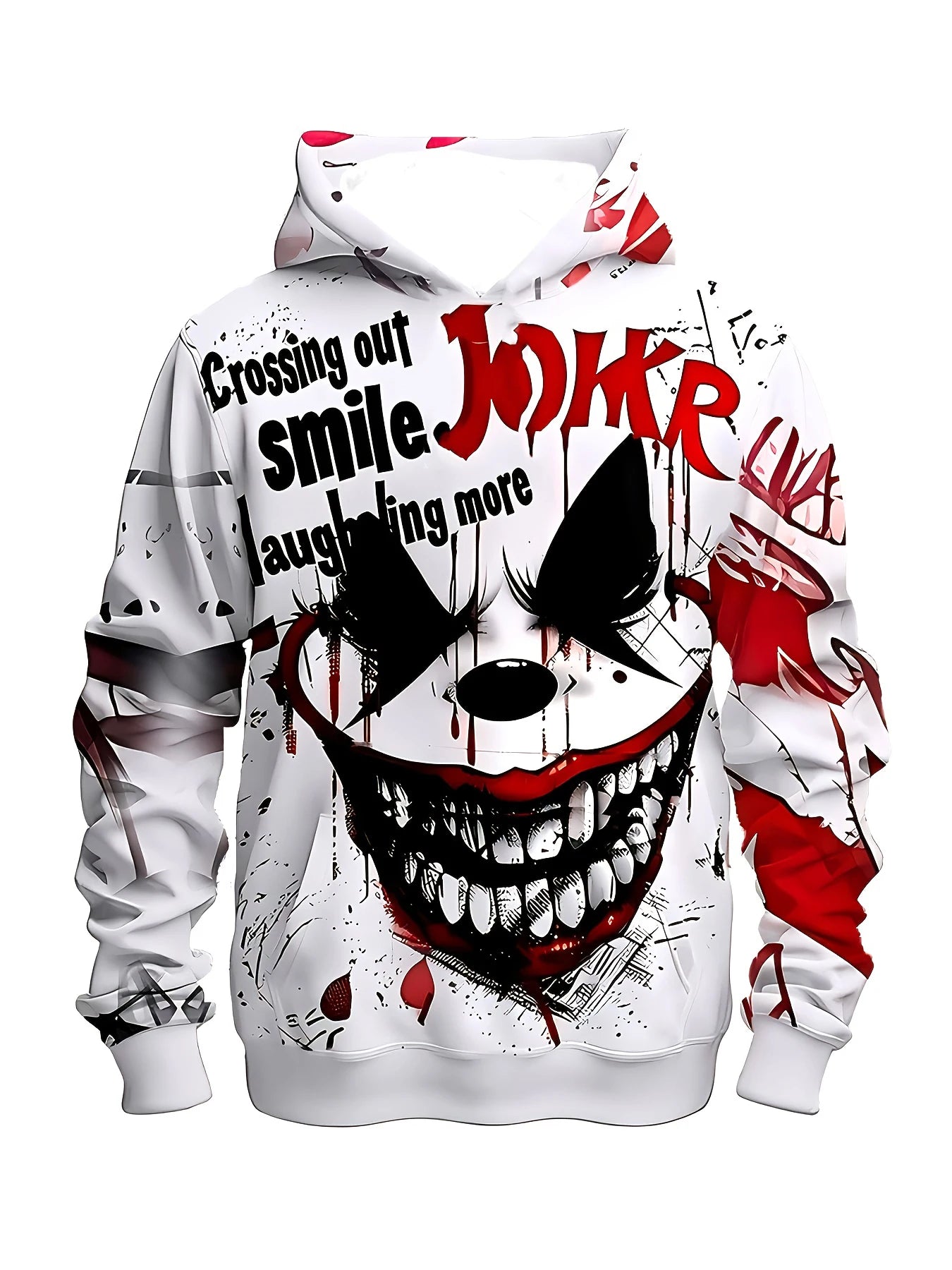 New Arrival Personality Hoodies Joker Printed Pullover Men Women Casual Oversized Hooded Sweatshirts Cool Hoodie