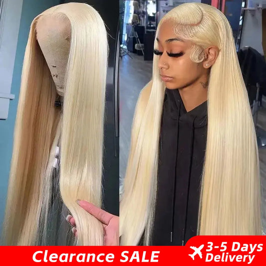 Blonde 613 13x6 HD Lace Frontal Wig 13x4 Lace Front Human Hair Wigs Pre plucked Straight Human Hair Wigs For Women