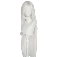 Synthetic 46Inch Black Straight Extra Long Stylish and Versatile Anime Cosplay Wig With Bangs For Daily Party Wear Wig Fashion