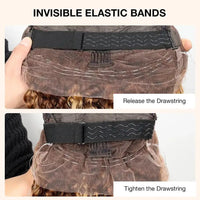 250 Density Invisi Strap 360 Full Hd Lace Frontal Human Hair Wigs Chocolate Brown Deep Wave 360 Glueless Wig Human Hair