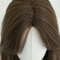 30 Inch Extra Long Brown Curly Middle Parted Synthetic Matte Hair Wig for Women Heat Resistant   Temu Hot Sale