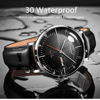 Carnival Brand 3D Curved Dial Luxury Sapphire Automatic Watch for Man Leather MIYIOTA Mechanical Watch Sports Wristwatch Male