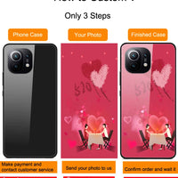 Custom Personalized Phone Cases For Apply iphone 11 Pro Max 6 6s Plus Clear Cover DIY Photo Picture Design Glass Silicone Fundas