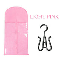 Wholesale Plastic Clear Wig Storage Hanger Bags Hair Packaging Bag Hair Extension Bag
