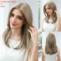 New Arrival High Quality Transparent Lace Synthetic Fiber Monofilament Mono Lace Wigs for Women Heat Resistant White Wig