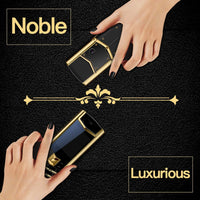 Free Gift Leather Bags Meatl Body Luxury Bar Phone V10 Dual Sim Bluetooth Mobile Cellphone Vibration Mp3 Mp4 FM