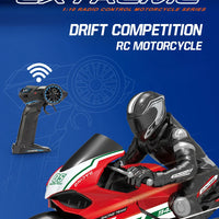 RC Motorcycles 1/6 Electric Motor RC Cars High Speed 4CH Remote Control Racing Motorcycle Drift Car Kids Xmas Festival Gift