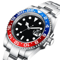 DIY Custom Logo 40MM Sapphire  8215Automatic NH35Mechanical MensRelogio Masculino WristWatch Sterile Dial Ceramic 10Bar Luminous