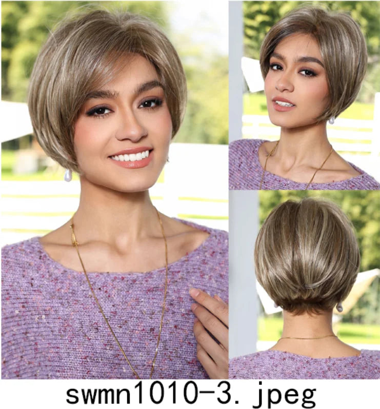 New Arrival High Quality Transparent Lace Synthetic Fiber Monofilament Mono Lace Wigs for Women Heat Resistant White Wig