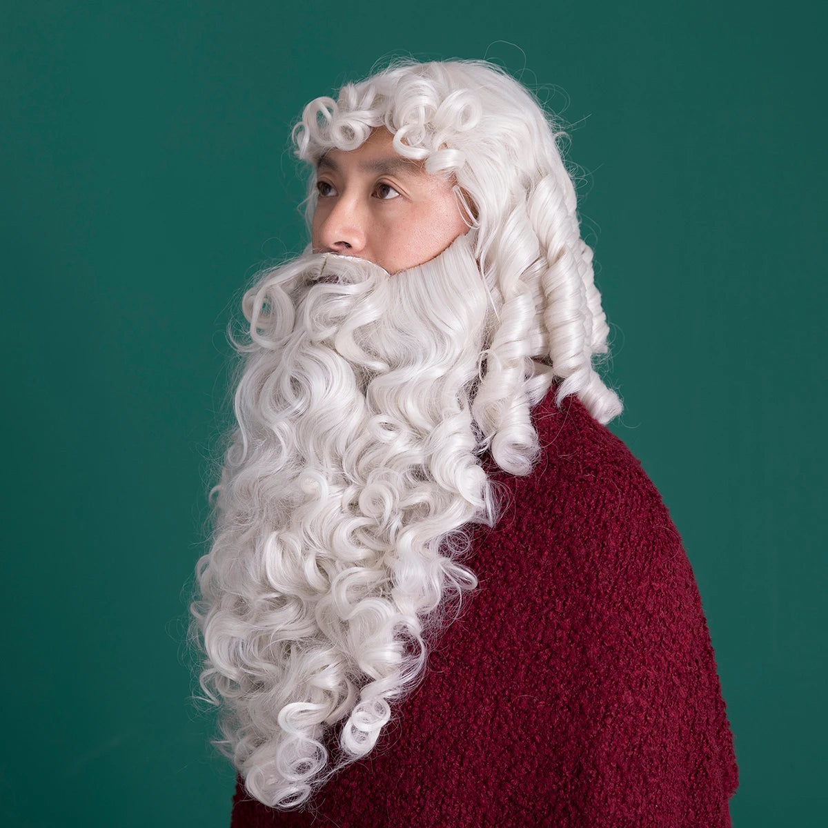 High Quality Wholesale Price Synthetic Hair Christmas Santa Beard&wig