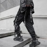Harajuku Fashion Techwear Men's Cargo Pants Hip Hop Punk Male Clothing Streetwear Joggers High Street Holiday Casual Trousers