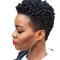 Peruvian Soft Kinky Curly Wigs for Women Natural Black Brown Blond Short Afro Hair Synthetic Ombre Female Wig